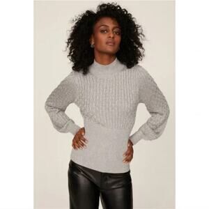 NICHOLAS Mockneck Renata Pullover‎ Sweater Size Large
